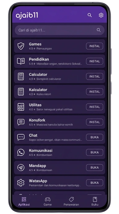 Aplikasi Populer Ajaib11 | Katalog Terlengkap Unduhan Indonesia