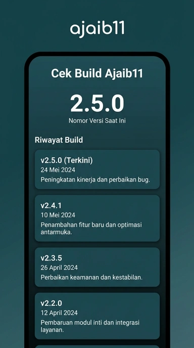 Riwayat Versi Ajaib11 untuk Pengguna Android
