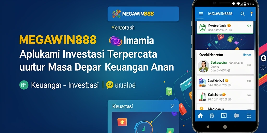 Tampilan antarmuka aplikasi MEGAWIN888 yang informatif dan interaktif.
