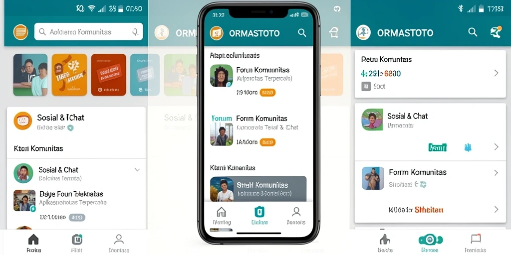 Antarmuka ORMASTOTO yang menarik dan fungsional untuk Forum Komunitas.
