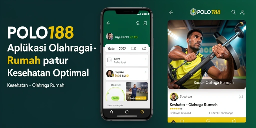 Antarmuka aplikasi POLO188 yang user-friendly untuk olahraga di rumah.