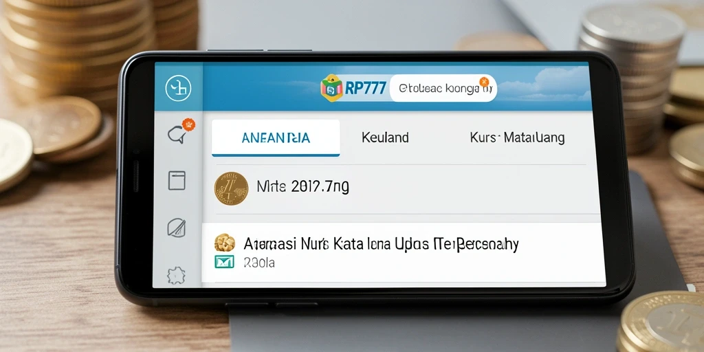 Tampilan antarmuka RP777 yang user-friendly dan informatif.